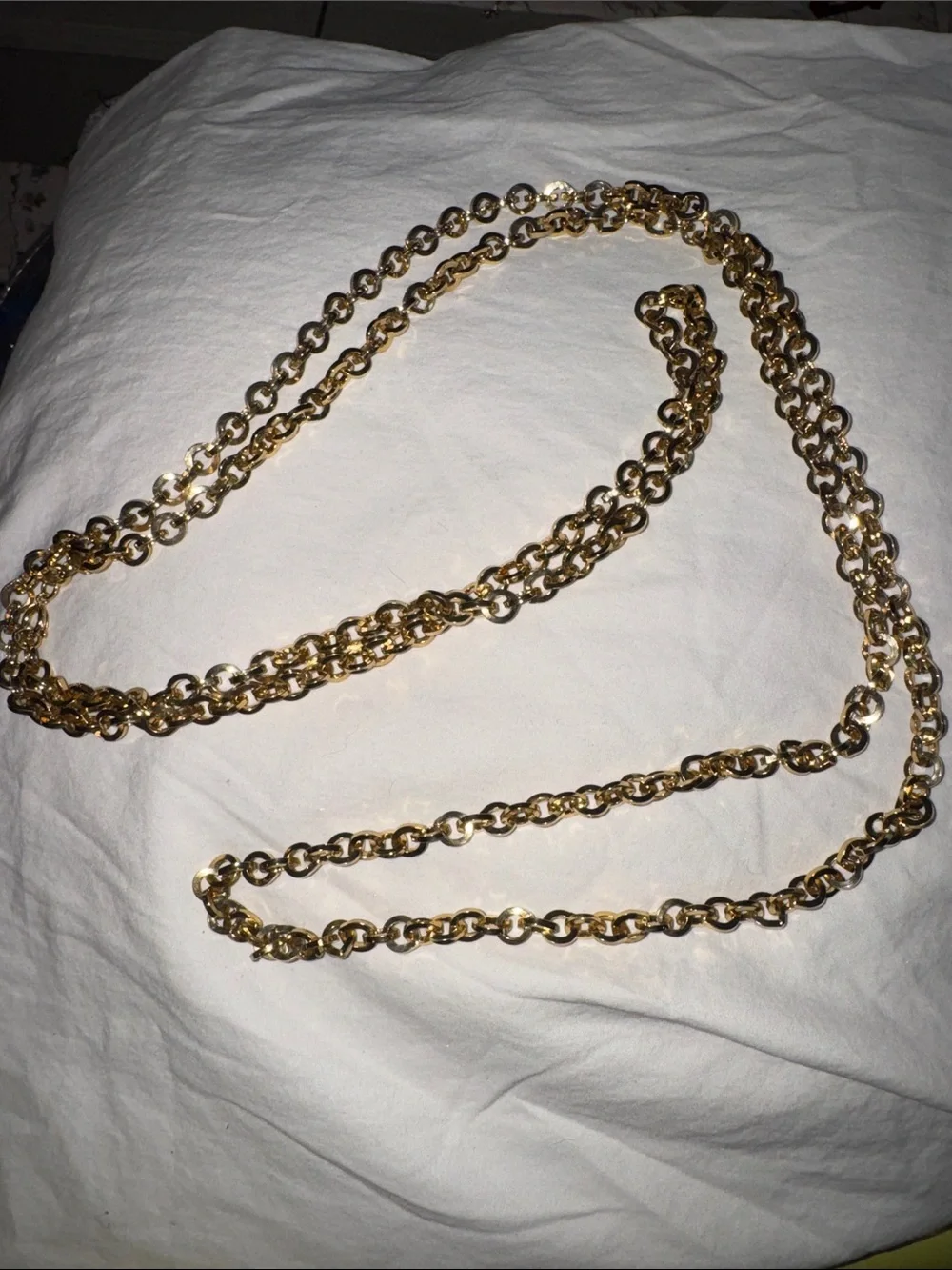 Gold-Tone Chain Belt 24” - Women's Fashion Accessory (also a necklace)